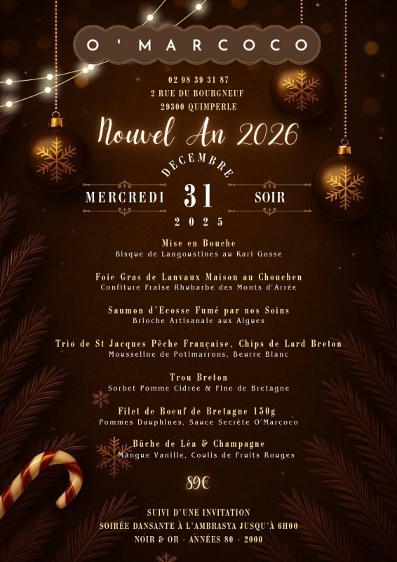 O'Marcoco - Restaurant à Quimperlé - bon restaurant QUIMPERLE